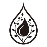 Teardrop Shaped Floral Ornament Design with Elegant and Intricate Detailing vector