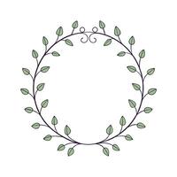 Delicate Floral Ornament with Circular Design Featuring Elegant Flower Patterns vector