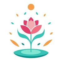 Elegant Floral Ornament Design Illustration with Intricate Details vector