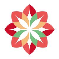 Floral Mandala Design with Intricate Patterns vector