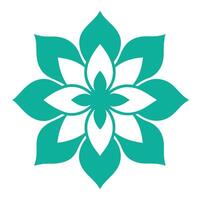 Beautiful Mandala Design Symmetrical Floral Element for Art and Decor vector