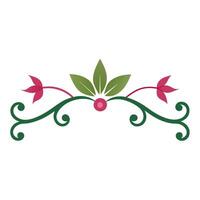 Floral Underline Decorative Elements for Headings and Endings in Elegant Design vector