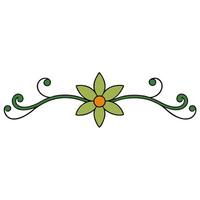 Floral Underline Decorative Elements for Headings and Endings in Design vector