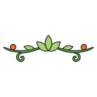 Beautiful Floral Embellishments for Headings and Decorative Layouts vector