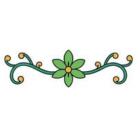 Elegant Floral Underline Design Ornamental Decorative and Artistic Projects vector