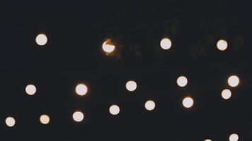 A string of lights hanging from a tree video