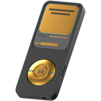 A black and gold mp3 player png