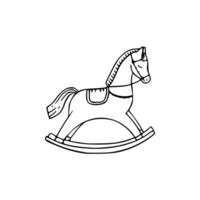 Rocking horse icon illustration vector