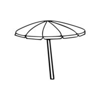 Beach umbrella icon illustration illustration vector