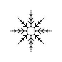 A snowflake is shown on a white background vector