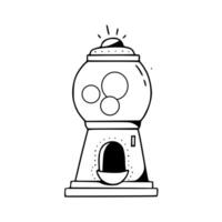 Gumball machine illustration vector