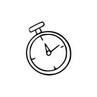 A stopwatch icon on a white background vector
