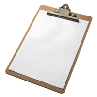 Clipboard with Blank Paper Isolated on Transparent Background png