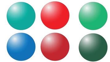 Set of colorful Balls vector