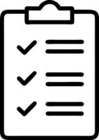Checklist Icon Design for To-Do Lists, Task Management, and Organization vector