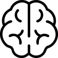 Brain Icon Design for Intelligence, Cognition, and Mental Processes vector