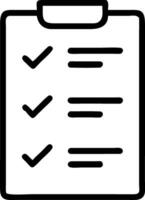 Checklist Icon Design for Task Management, Organization, and Productivity vector