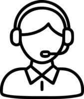 Customer Service Icon Design for Support, Assistance, and Client Interaction vector
