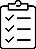 Checklist Icon Design for Task Management, To-Do Lists, and Organization vector