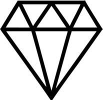 Diamond Icon Design Representing Luxury, Shine, and Precious Gems vector