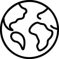 Earth Icon Design Featuring Globe, Nature, and Environmental Themes vector