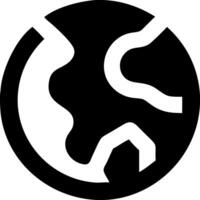 Earth Icon Design Representing Planet, Nature, and Global Concepts vector