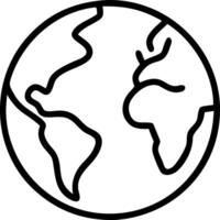 Globe Icon Design for Global and Geographical Applications vector