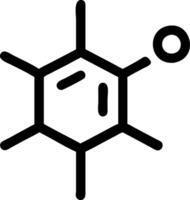 Molecule Structure Icon Design with Atomic Bonding for Science and Chemistry Themes vector