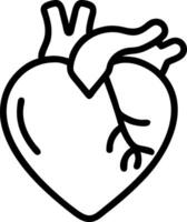 Heart Icon Design with Simple Shape for Love vector