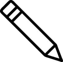 Pencil Icon Design with Simple and Clean Outline for Writing and Drawing vector