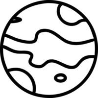 Planet Icon Design with Celestial Sphere for Space and Astronomy Concepts vector