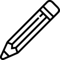 Pencil Icon Design with Sharp Graphite Tip for Writing and Drawing Applications vector