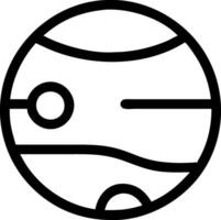 Planet Icon Design with Celestial Symbol for Space and Astronomy Themes vector