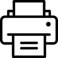 Printer Icon Design with Modern Office Equipment for Printing and Document Management vector