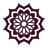a flower design in black and white vector