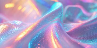 Abstract Holographic Background with Iridescent Texture and Gradient Colors photo