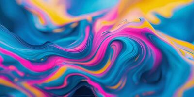 Abstract Fluid Colors Swirling Background. photo