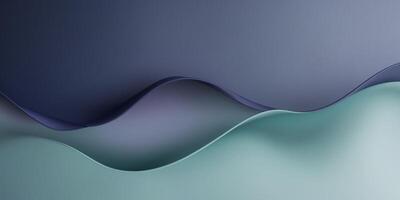 Serene Abstract Design with Smooth Gradient from Deep Navy to Soft Teal and Subtle Textures. photo