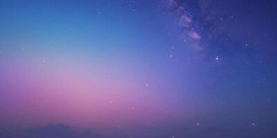 Gradient sky with stars and subtle colors in cosmic scene. photo