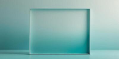 Soothing teal gradient background with soft transition. photo