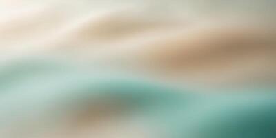Soft gradient background with blurred teal and beige tones photo