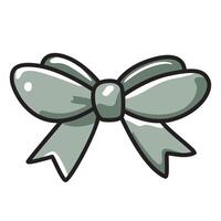 A cute illustration of a blue bow, featuring soft, flowing loops and a charming, symmetrical design. vector