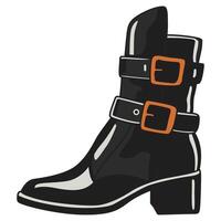 A modern illustration of a bike boot, designed for functionality and style. vector