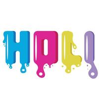 thematic design for St. Patrick's Day, namely the design of letters decorated with colored streams of water that are splashed on the holiday, for posters, postcards or banners vector