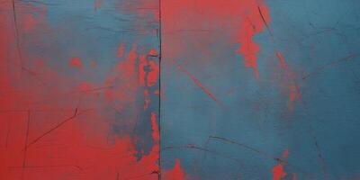 Abstract grunge texture with red blue gradient and subtle scratches. photo