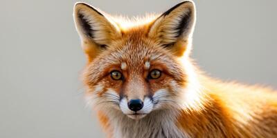 Curious Fox Looking Directly at the Camera photo