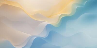 Colorful gradient background with smooth transition from warm to cool tones. photo