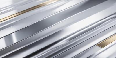 Abstract Metallic Stripes Background with Shiny Surface Texture. photo