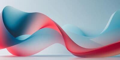 Gradient blend of vibrant reds and subtle blues in a harmonious transition photo