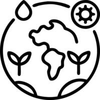 Glass globe in green forest with ESG CO2 circular company net zero icons representing technology environment society governance for sustainable business on green company concept as Clean vector